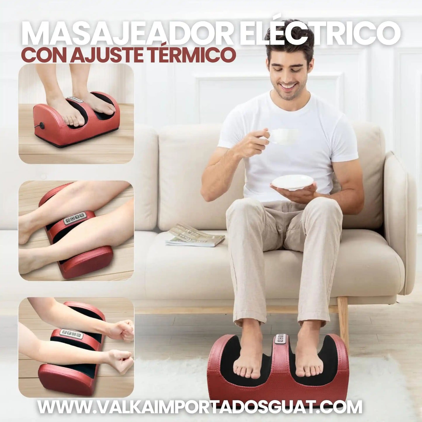 MASAJEADOR ELÉCTRICO Y TÉRMICO + ENVÍO GRATIS