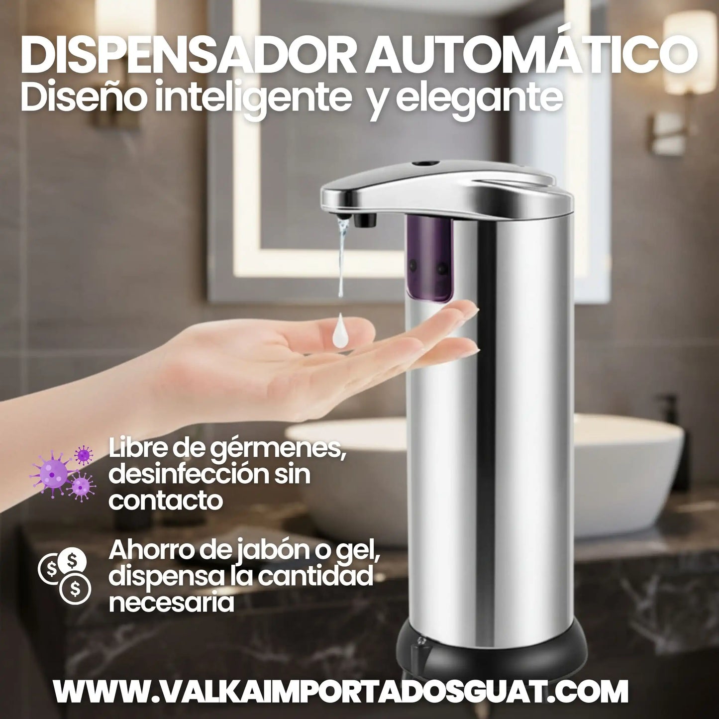 DISPENSADOR AUTOMÁTICO + ENVÍO GRATIS