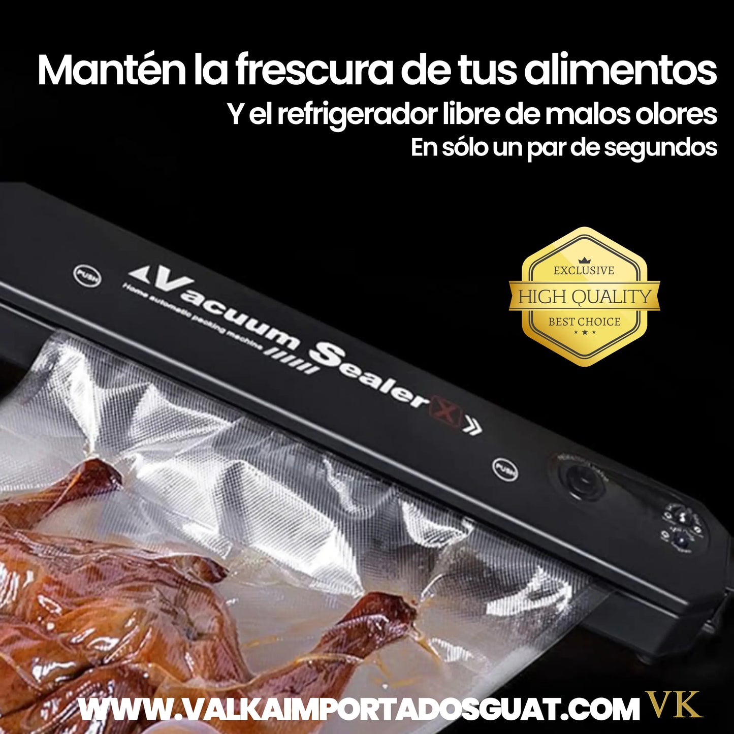 SELLADOR AL VACÍO ALARGA VIDA ÚTIL DE ALIMENTOS + ENVÍO GRATIS