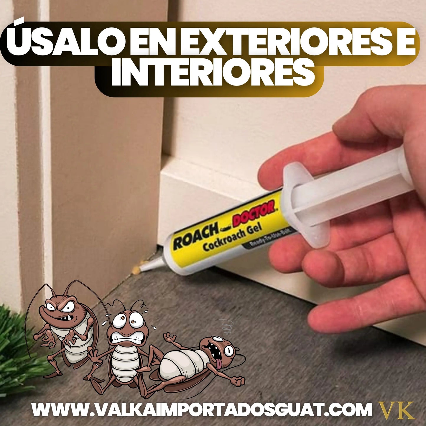GEL EXTERMINA CUCARACHAS DR ROACH + ENVÍO GRATIS