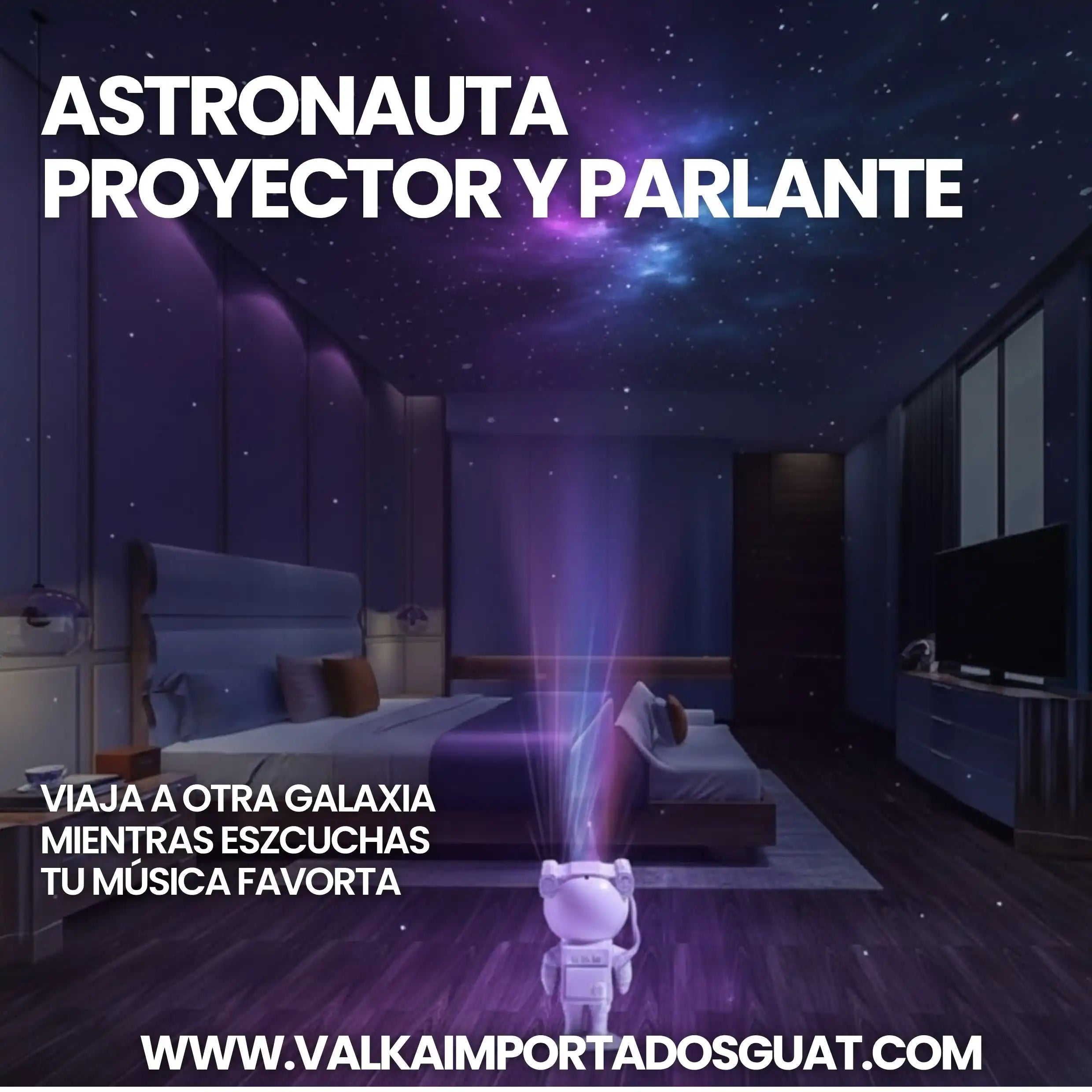 ASTRONAUTA PROYECTOR DE GALAXIAS Y PARLANTE + ENVÍO GRATIS