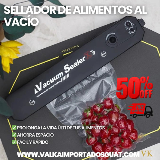 SELLADOR AL VACÍO ALARGA VIDA ÚTIL DE ALIMENTOS + ENVÍO GRATIS