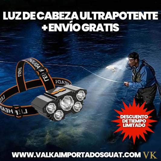 LUZ DE CABEZA ULTRAPOTENTE +ENVÍO GRATIS