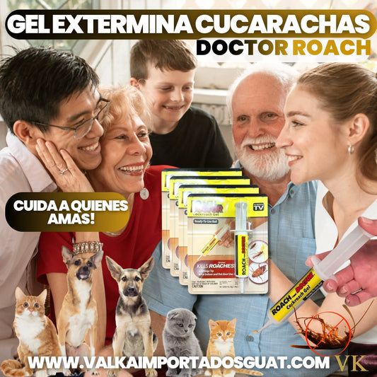 GEL EXTERMINA CUCARACHAS DR ROACH + ENVÍO GRATIS