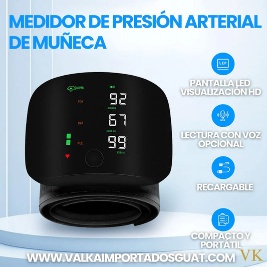 MEDIDOR DE PRESIÓN ARTERIAL DE MUÑECA + ENVÍO GRATIS