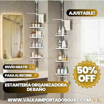 ORGANIZADOR DE BAÑO AJUSTABLE + ENVÍO GRATIS