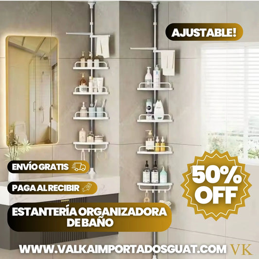 ORGANIZADOR DE BAÑO AJUSTABLE + ENVÍO GRATIS