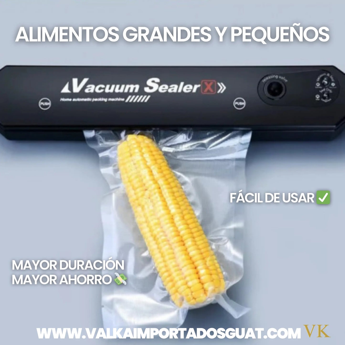 SELLADOR AL VACÍO ALARGA VIDA ÚTIL DE ALIMENTOS + ENVÍO GRATIS