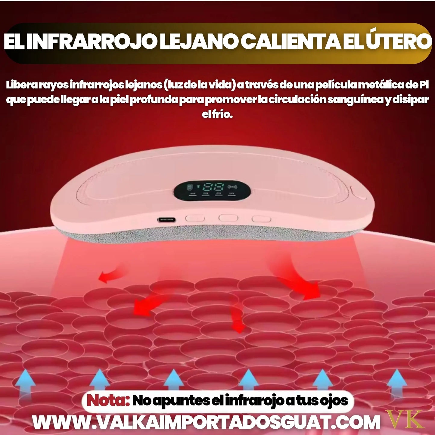 CINTURÓN ALIVIA CÓLICOS MENSTRUALES + ENVÍO GRATIS