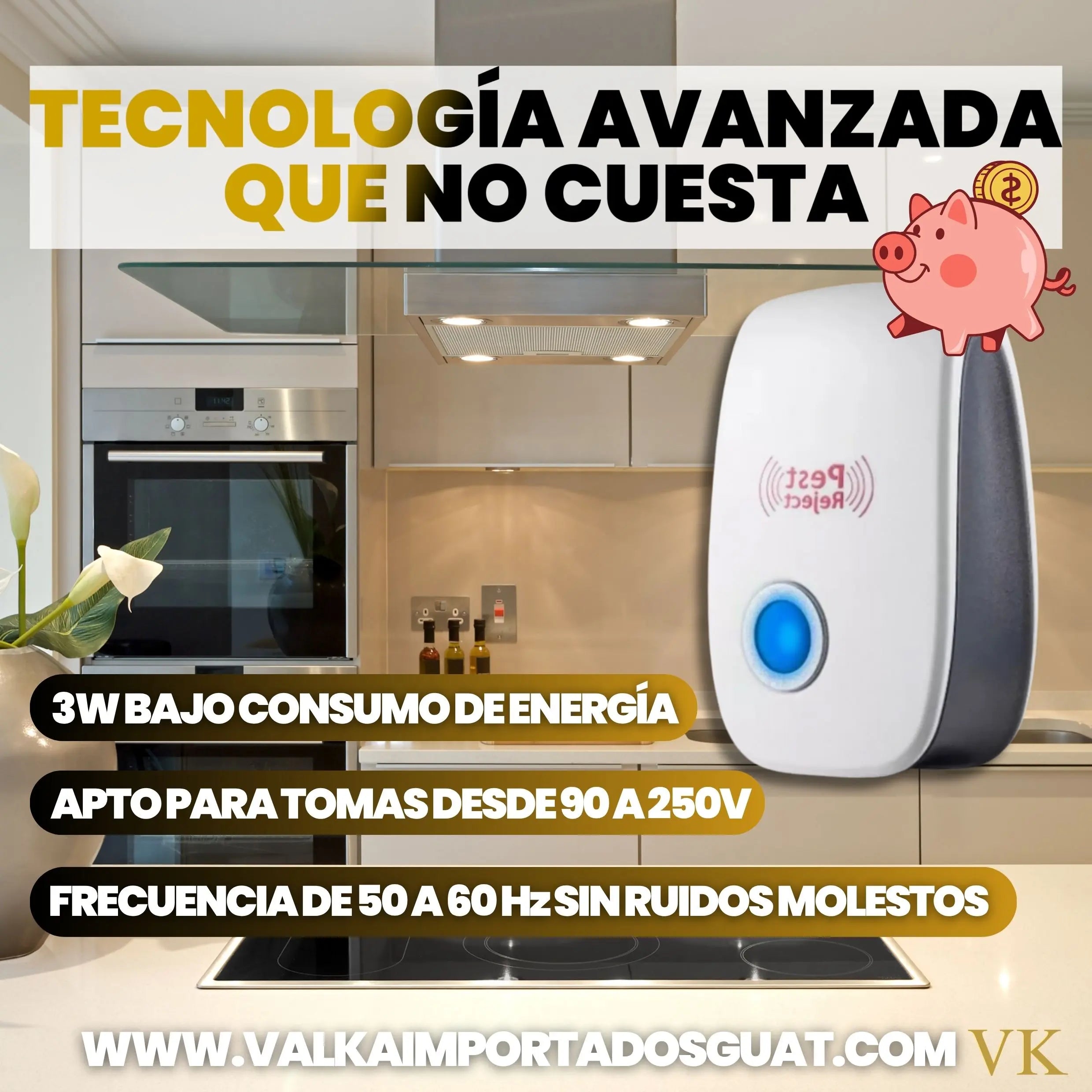 REPELENTES ULTRASONICOS (X4, X6 Ó X8 UNIDADES)+ ENVÍO GRATIS