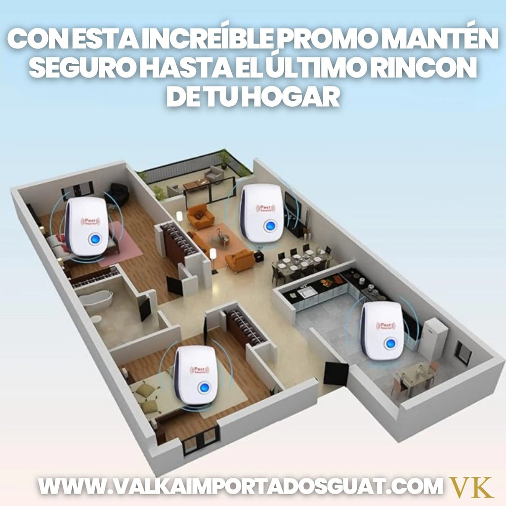 REPELENTES ULTRASONICOS (X4, X6 Ó X8 UNIDADES)+ ENVÍO GRATIS