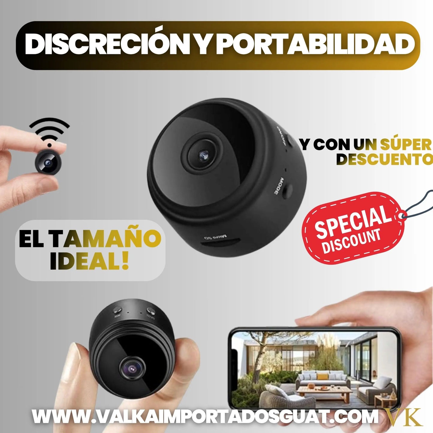 CÁMARA ESPÍA MINI WIFI + ENVÍO GRATIS