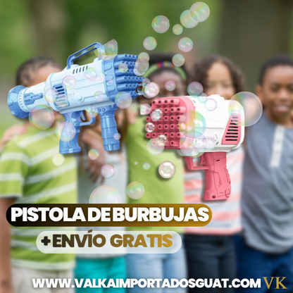 PISTOLA DE BURBUJAS + ENVÍO GRATIS