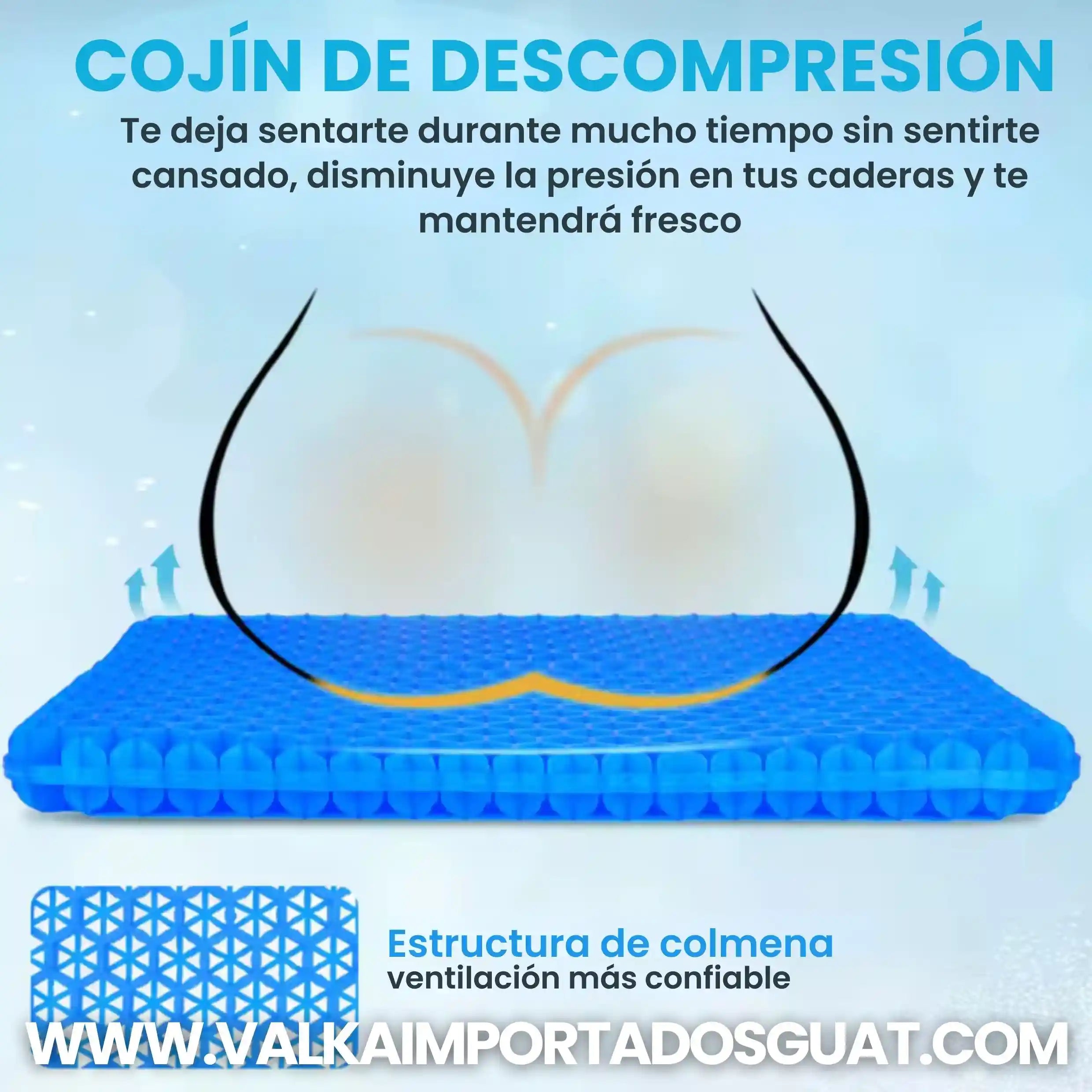 COJÍN DE GEL DE DESCOMPRENSIÓN + ENVÍO GRATIS