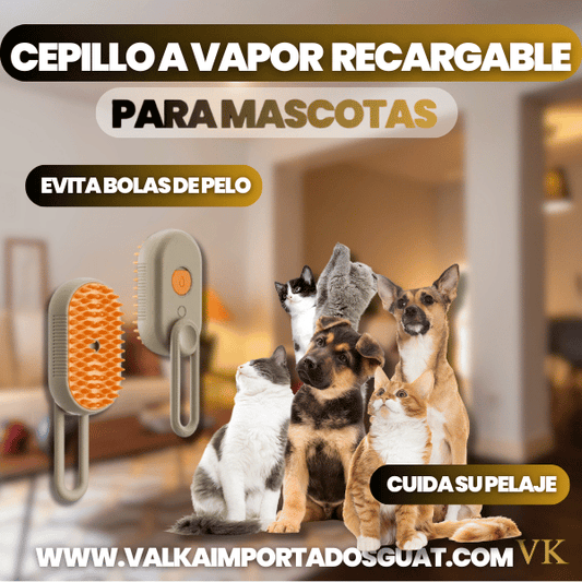 CEPILLO A VAPOR PARA MASCOTAS + ENVÍO GRATIS