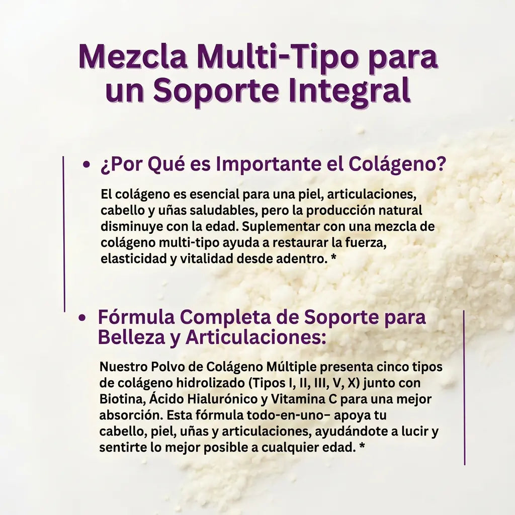 MULTICOLLAGENO - PEPTIDOS 1 LIBRA + ENVÍO GRATIS