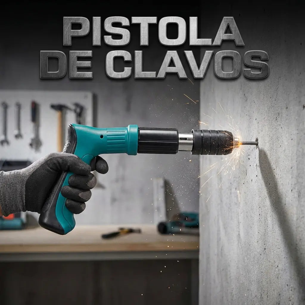 PISTOLA DE CLAVOS INHALAMBRICA + ENVÍO GRATIS