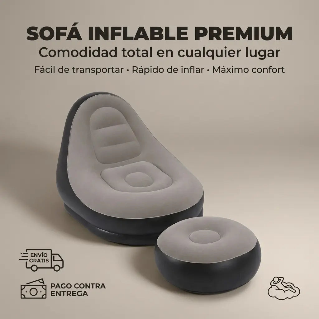 SOFÁ INFLABLE + ENVÍO GRATIS