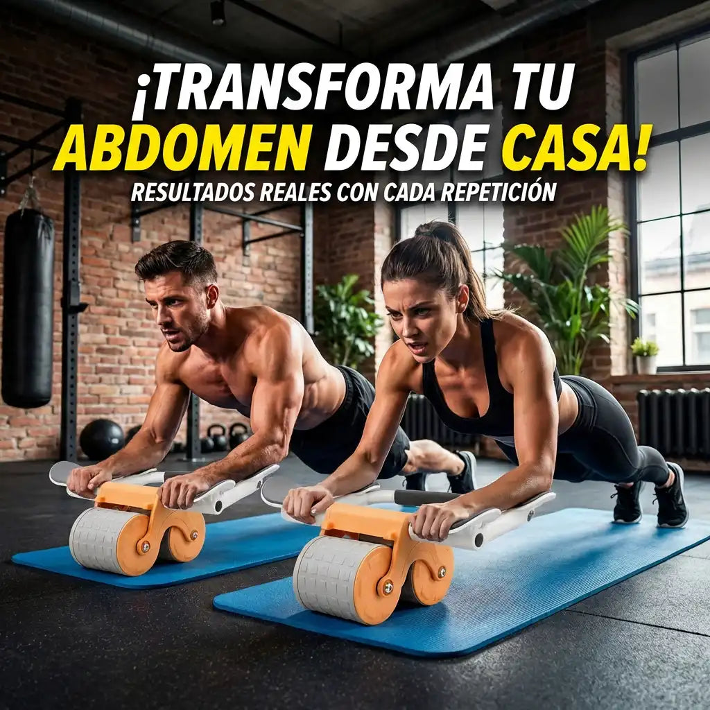 ABDOMAX® RUEDA ABDOMINAL CON REBOTE + ENVÍO GRATIS